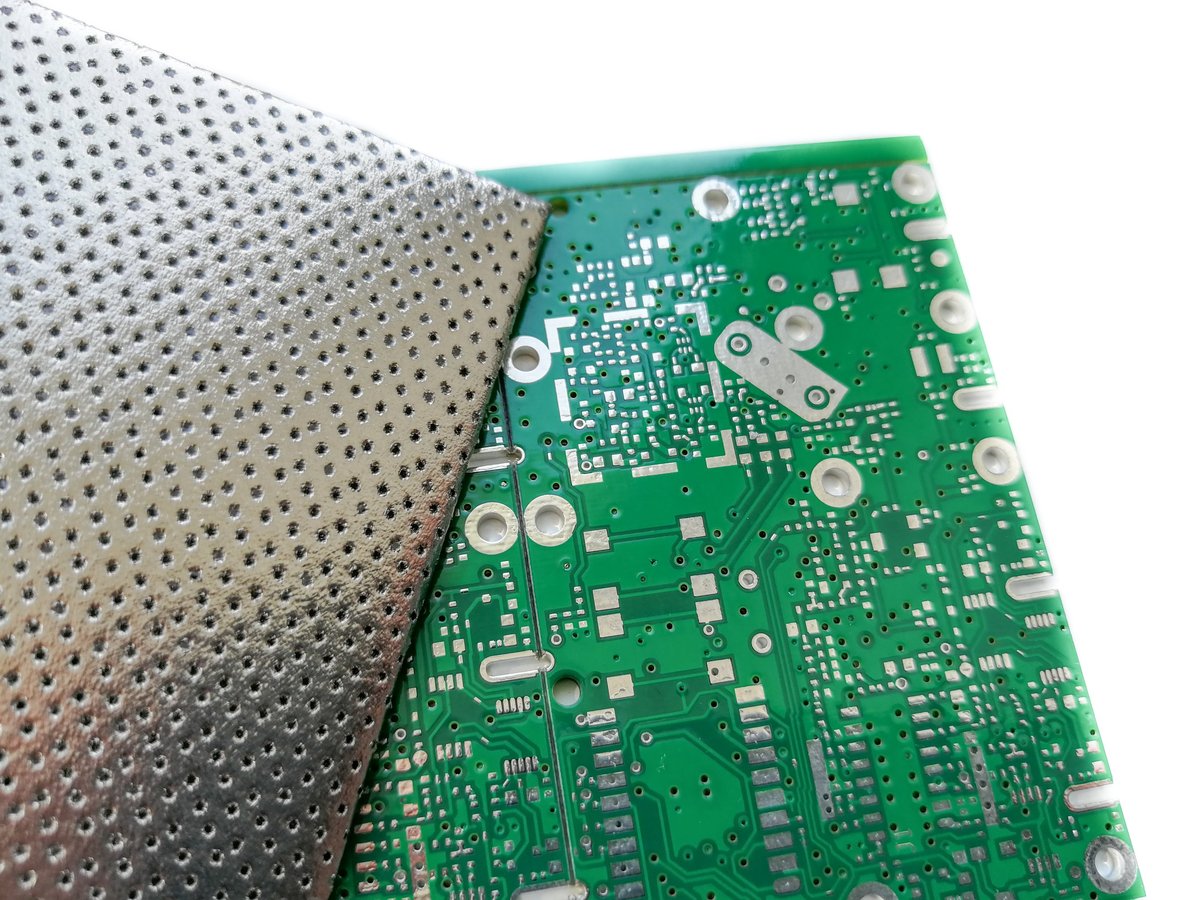 Special purpose electronic PCB shielding material for electromagnetic compatibility solutions